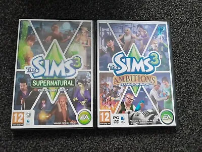 £9.49 • Buy The Sims 3 Supernatural And Ambitions Bundle (PC / MAC DVD)  free Postage 