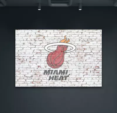 Miami Heat NBA Basketball Home Decor Wall Art Print Poster EXTRA LARGE 66 X44  • $49.99