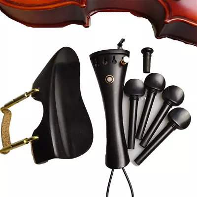 Ebony Viola Accessories Parts Tailpiece Gut Chin Rest Install Clampa • $13.15