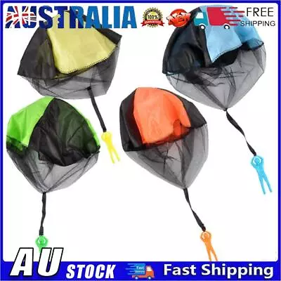 Hand Throwing Kids Mini Play Parachute Toy Man Model Outdoor Sports Toys AU • $12.69