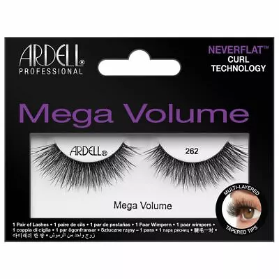 Ardell Mega Volume Lashes Black - 262 - Multi Layer Natural Look False Eyelashes • £8.99