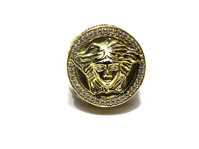 Versace Medusa Ring 14kt Solid Gold • $750