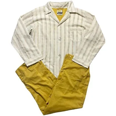 Vintage Pleetway Large Pajama Set Men Large 1960s Lounge Rockabilly • $49