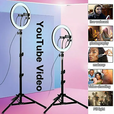 £10.99 • Buy 14‘’ LED Selfie Ring Light With Tripod Stand&Cell Phone Holder For Makeup Live