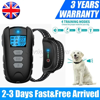 £24.69 • Buy Electric Pet Dog Training  Collar Shock Anti-Bark Electronic Remote Rechargeable