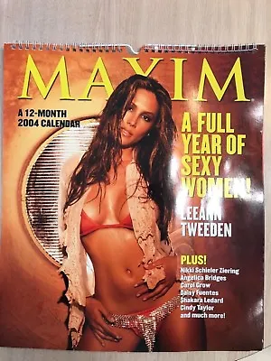 MAXIM 2004 CALENDAR 15x13 -  Gorgeous! RARE • $10