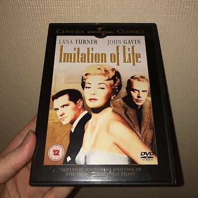 Imitation Of Life DVD 1959 Lana Turner John Gavin Douglas Sirk • £6.99