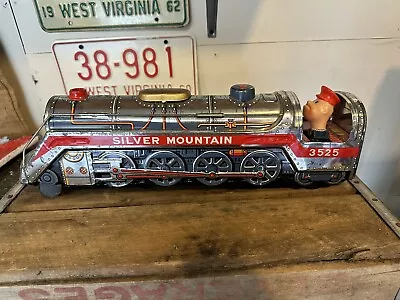 SILVER MOUNTAIN #3525 Tin Toy Battery Operated Train Vintage 1960's Modern Toys • $24.75