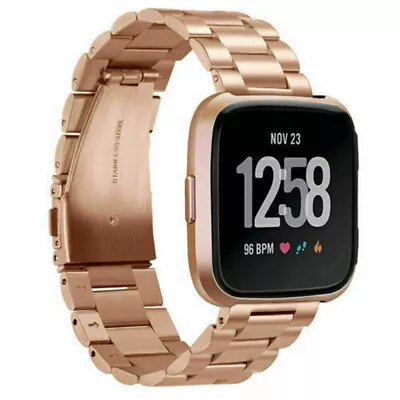 £7.99 • Buy Fitbit Versa 3 / Sense Replacement Stainless Strap Metal Band Steel Bracelet