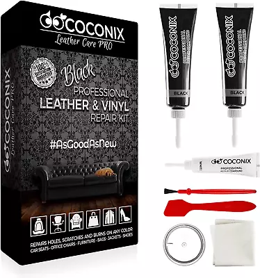 Coconix Black Leather And Vinyl Repair Kit - Restorer Of Your Couch Sofa Car • $27.74