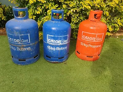 Calor 15kg 2x. Butane 1x Propane Gas Bottles EMPTY. £15 Each • £15