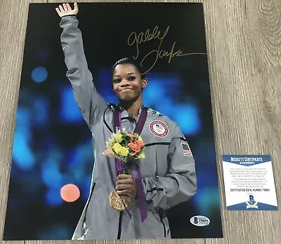 GABRIELLE GABBY DOUGLAS USA GYMNASTICS SIGNED 11x14 PHOTO WEXACT PROOF & BAS COA • $149.99