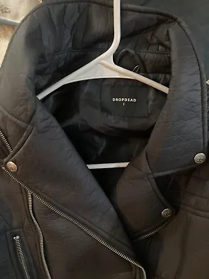 Dropdead Faux Leather Jacket Unisex Small Medium • $201.11