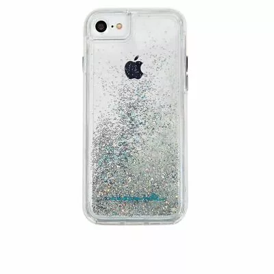 Genuine CASE-MATE Clear Glittered Waterfall Case For IPhone SE 2020 IPhone 7/8 • £1.99