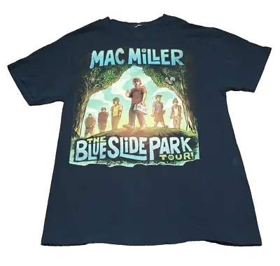 Vintage Mac Miller Blue Slide Park Tour Men T-shirt XS • $14.99