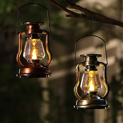 Kerosene Lamp High Brightness Rechargeable LED Camping Lantern Night Light Lq • $13.29
