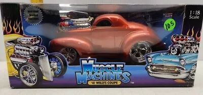 Original Muscle Machines '41 Willys Coupe Orange  Scale 1:18 • $75