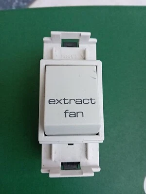 MEM Spectra Grid Switch F8023 20a DP Marked EXTRACT FAN • £9.95