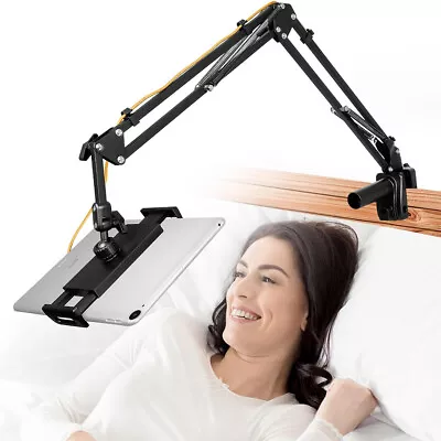 Tablet Holder Bed Tablet Stand For Bed Tablet Holder Table Flexible Long Arm 360 • £11.89