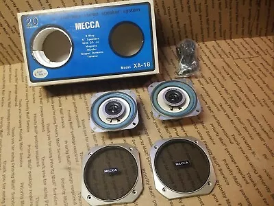   Vintage 1980's Mecca Two Way Speakers Camero PICTURED CAR AUDIO 4  AIR 100W • $95