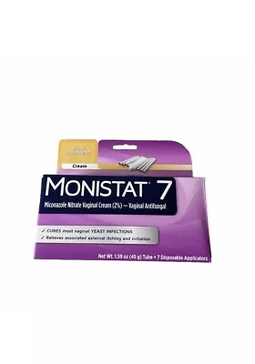 Monistat 7 Miconazole Nitrate Vaginal Cream 1.59oz EXP 10/24  • $10.99