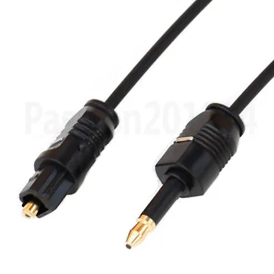 1M 3Ft Toslink Male To Mini Plug 3.5mm Male Digital Optical SPDIF Audio Cable • $1.99