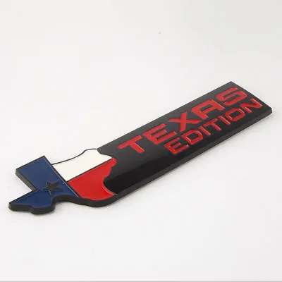 XL BLACK Texas Edition Emblem Badge For Ford 150 250 Tailgate Universal StickOn  • $10.46