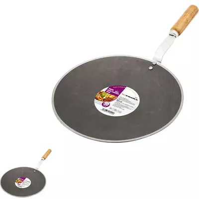 30cm Non Stick Crepe Pan Tawa Roti Cooking Kitchen Pancake Handle Cookware New • £7.99