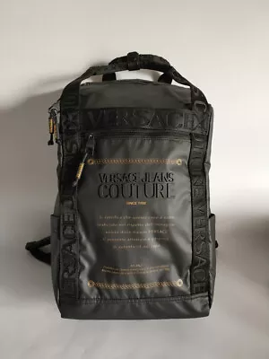NWT Versace Jeans Couture Black Cordura Backpack~71YA4B36-Rage Warranty Label~ • $632.37
