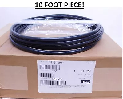 Parker NB-6-093 Parflex 3/8  OD X 10'(foot) BLACK Nylon Tubing 500 PSI Pneumatic • $14.99