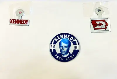 Kennedy Sr. Political Button And (2) Pins 1968 • $12.95