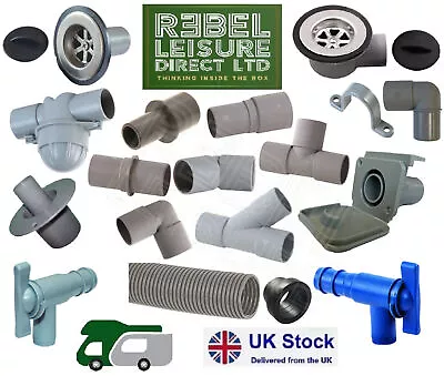 28mm Push Fit Waste Fittings / 28.5mm Convoluted Waste Pipe Motorhome/Caravan • £0.99