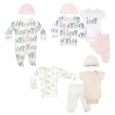 £8.95 • Buy Tiny Baby Girls Clothes Layette Set Starter Outfit Hat Babygrow NEW Premature
