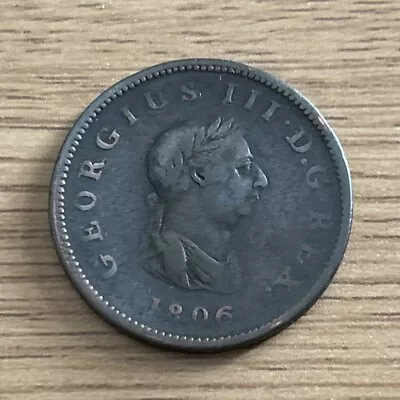 1806 George III Half Penny Coin • £0.99