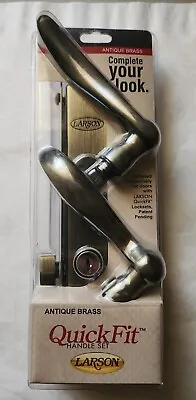 Larson 20297820 Quick Fit Antique Brass Storm Door Matching Handleset Sealed • $27.50