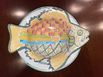 Mackenzie Childs Fish Bowl Cereal Soup Dish  EUC  • $87.50