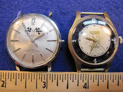 Lot Of 2 Mens Wind Up Wristwatches With Clear Backs Competition Sexmosa • $33.95