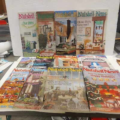  Nutshell News Magazine ~ Dollhouse Miniatures ~ Complete Year 1990 (12 Issues) • $15.99