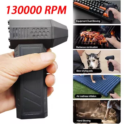 Rechargeable 130000 RPM Turbo Blower Jet Fan Violent Turbofan Brushless Motor • $56.98