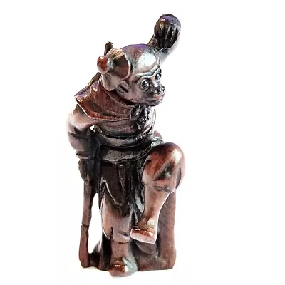 £29.99 • Buy F024 - 30 Years Old 2  Hand Carved Ebony Ironwood Netsuke - Sun Wu Kong Monkey