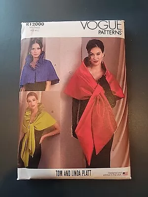 Vogue R12000 Pattern Misses Wrap By Tom And Linda Platt Uncut Sizes S-M-L • $10