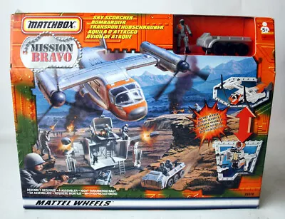 Rare 1998 Matchbox Mission Bravo Sky Scorcher Plane Playset New Sealed ! • $99.99