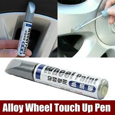 $8.99 • Buy Alloy Wheel Touch Up Repair Paint Pen W/ Brush Curbing Scratch Maker Tool Rim