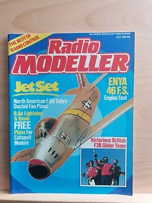 Radio Modeller Magazine July 1985 Includes Plans For Catapult Lightning And Hawk • £2