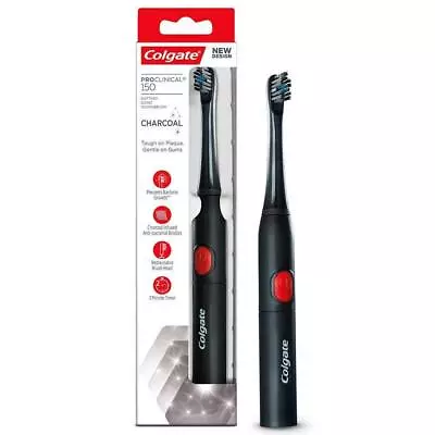 Colgate ProClinical 150 Charcoal Sonic Battery Powered Electric Toothbrush India • £22.78