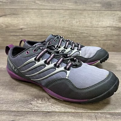 MERRELL Lithe Glove Barefoot Vibram Dark Shadow Running Shoes Womens Size 6.5 • $29