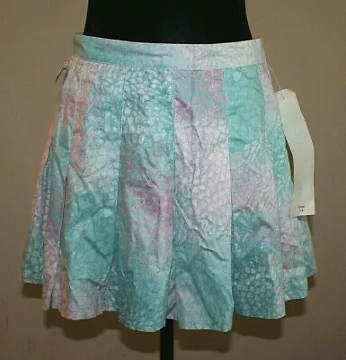 Vintage Tennis Skirt Darlyn Designs Pleated 1980s Mini Size 14 Print Lolita Vtg • $19.99