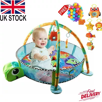Activity Baby Gym Play Floor Mat Ball Pit Toys Infant Boy Girl Playmat Gift • £23.90