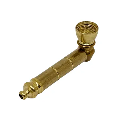 3.25  Metal Smoking Hand Pipe Brass Spoon Straight Chamber USA • $16.95