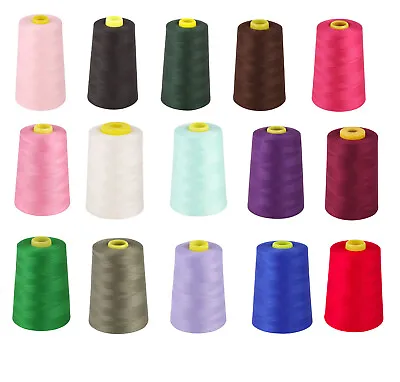 £4.29 • Buy Overlocking Thread Polyester Industrial Sewing Machine 5000 Yard Cones